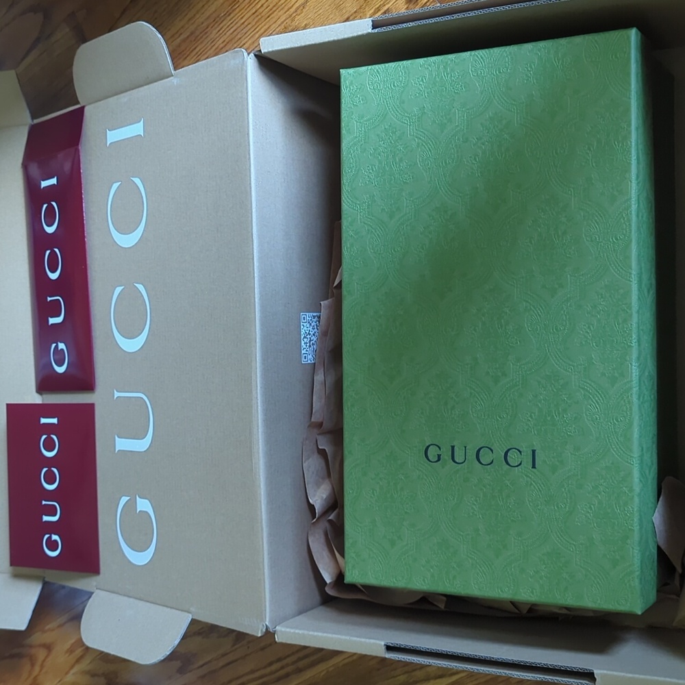 Suede Gucci Loafers 'Jordaan' (Black, Sz 15 US)